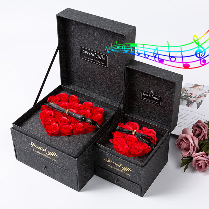 Rosavey Gift Bloom Box — Elegant Music & Flower Gift Packaging