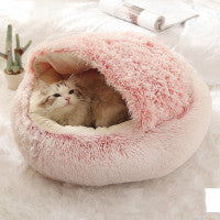 FluffyDreams Pet Bed – Ultra-Soft Winter Comfort for Dogs and Cats