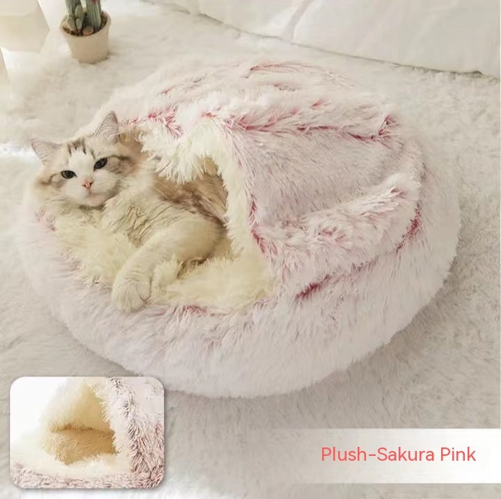 FluffyDreams Pet Bed – Ultra-Soft Winter Comfort for Dogs and Cats