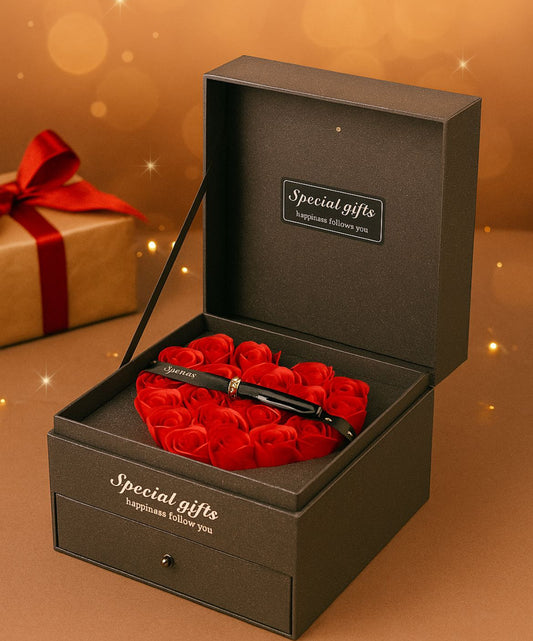 Rosavey Gift Bloom Box — Elegant Music & Flower Gift Packaging