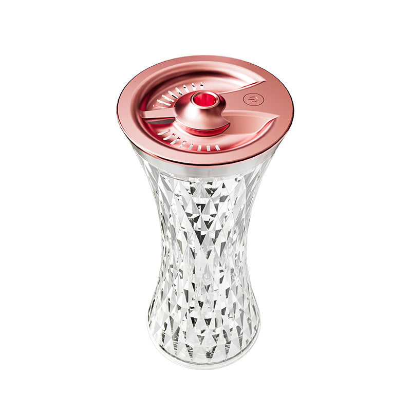 LuxeMist Crystal Lamp — Romantic Humidifier & Night Light