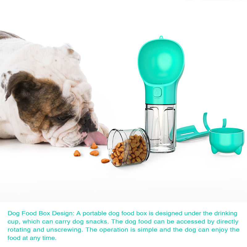 PawTravel 3-in-1 Pet Bottle – Hydrate, Feed & Clean Anywhere